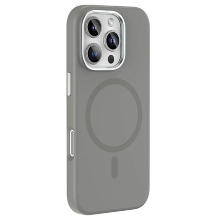 MUTURAL For iPhone 16 Pro Max Magnetic Case Compatible with MagSafe Liquid Silicone Back Cover - Grey