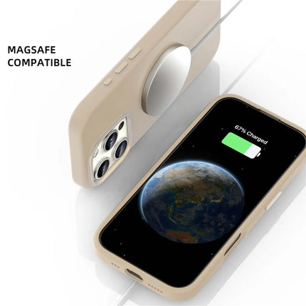 MUTURAL For iPhone 16 Pro Max Magnetic Case Compatible with MagSafe Liquid Silicone Back Cover