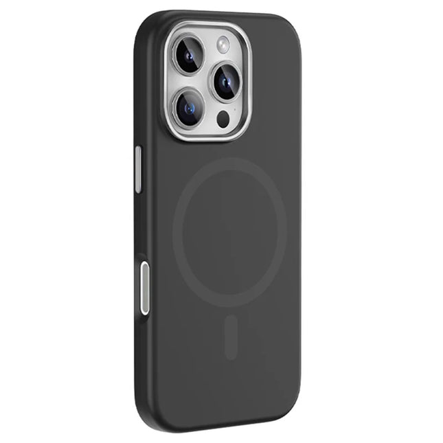 MUTURAL For iPhone 16 Pro Magnetic Case Compatible with MagSafe Liquid Silicone Back Cover - Black