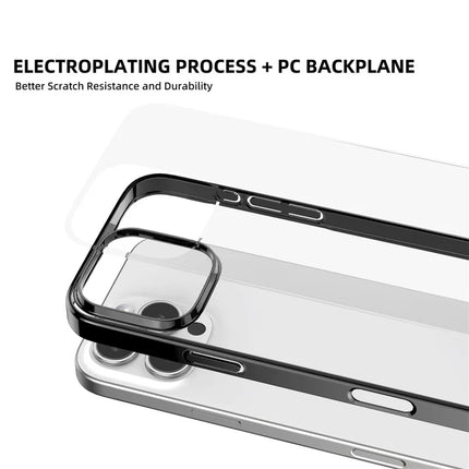 MUTURAL For iPhone 16 Pro Max Clear Phone Case PC+TPU Mobile Back Cover