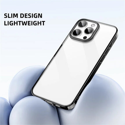 MUTURAL For iPhone 16 Pro Max Clear Phone Case PC+TPU Mobile Back Cover
