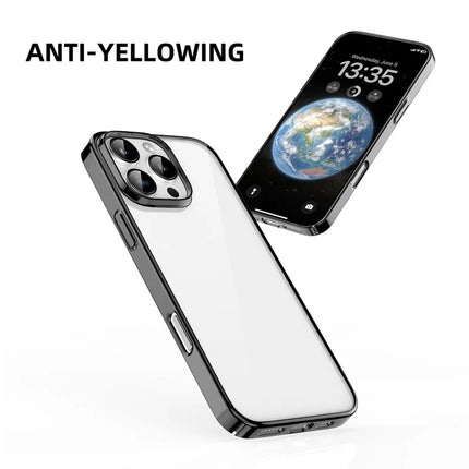 MUTURAL For iPhone 16 Pro Max Clear Phone Case PC+TPU Mobile Back Cover