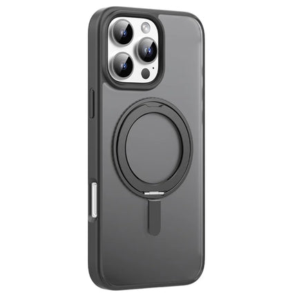 MUTURAL For iPhone 16 Pro Max Case Compatible with MagSafe Ring Kickstand PC+TPU Back Cover