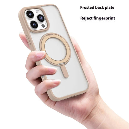 MUTURAL For iPhone 16 Pro Max Case Compatible with MagSafe Ring Kickstand PC+TPU Back Cover