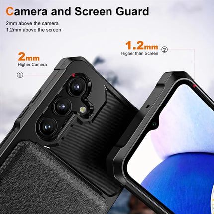 For Samsung Galaxy A16 5G Case Card Slot Kickstand PU+TPU Phone Cover