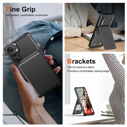 For Samsung Galaxy A16 5G Case Card Slot Kickstand PU+TPU Phone Cover