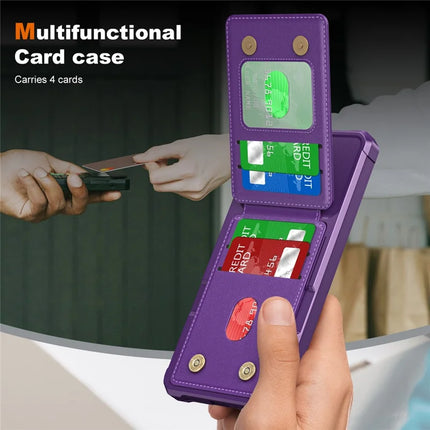 For Samsung Galaxy A16 5G Case Card Slot Kickstand PU+TPU Phone Cover