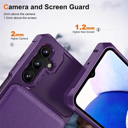 For Samsung Galaxy A16 5G Case Card Slot Kickstand PU+TPU Phone Cover