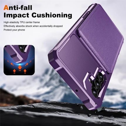 For Samsung Galaxy A16 5G Case Card Slot Kickstand PU+TPU Phone Cover