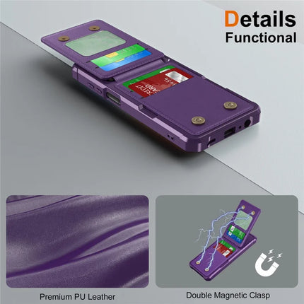 For Samsung Galaxy A16 5G Case Card Slot Kickstand PU+TPU Phone Cover