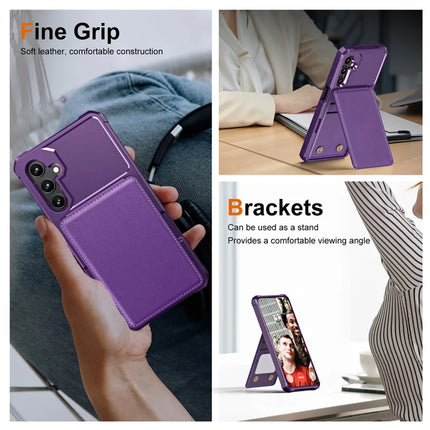 For Samsung Galaxy A16 5G Case Card Slot Kickstand PU+TPU Phone Cover