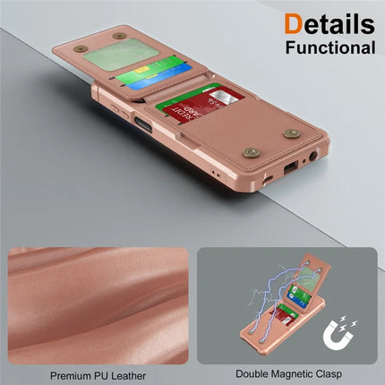For Samsung Galaxy A16 5G Case Card Slot Kickstand PU+TPU Phone Cover