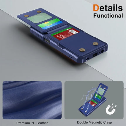 For Samsung Galaxy A16 5G Case Card Slot Kickstand PU+TPU Phone Cover