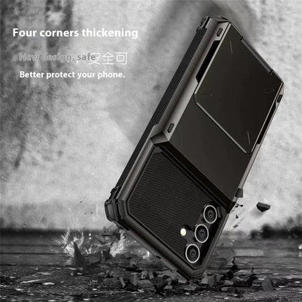For Samsung Galaxy A16 5G  /  4G Case PC+TPU Dual Layer Back Phone Cover with Card Holder
