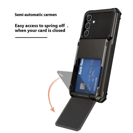 For Samsung Galaxy A16 5G  /  4G Case PC+TPU Dual Layer Back Phone Cover with Card Holder