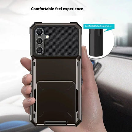 For Samsung Galaxy A16 5G  /  4G Case PC+TPU Dual Layer Back Phone Cover with Card Holder