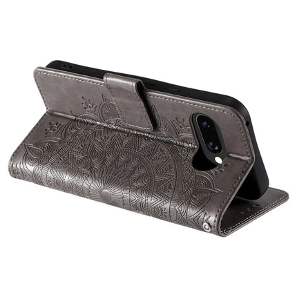 For Google Pixel 9a Case Imprinted Totem PU Leather Wallet Stand Phone Cover