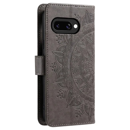 For Google Pixel 9a Case Imprinted Totem PU Leather Wallet Stand Phone Cover