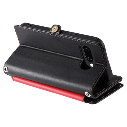 015 Style For Google Pixel 9a Case TPU+PU Leather Wallet Phone Cover with Straps
