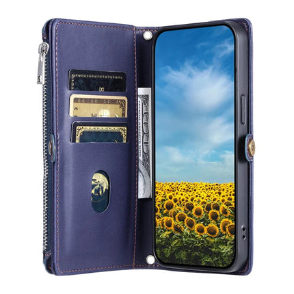 015 Style For Google Pixel 9a Case TPU+PU Leather Wallet Phone Cover with Straps
