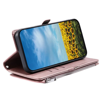 015 Style For Google Pixel 9a Case TPU+PU Leather Wallet Phone Cover with Straps