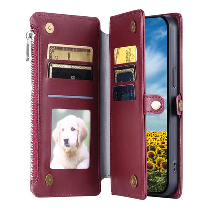 015 Style For Google Pixel 9a Case TPU+PU Leather Wallet Phone Cover with Straps