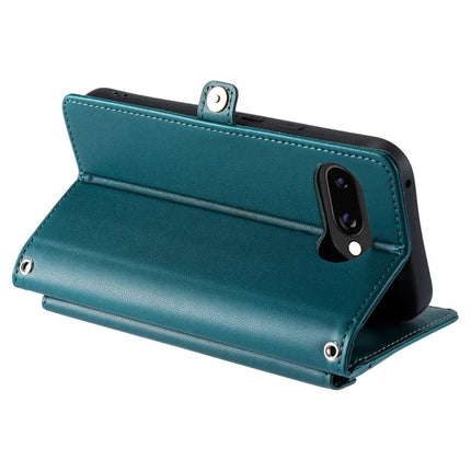 For Google Pixel 9a Leather Case Wallet Stand Phone Cover with Straps