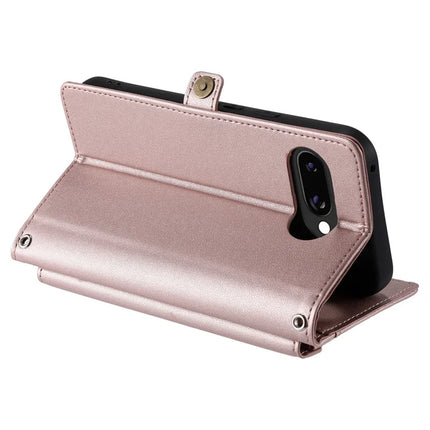 For Google Pixel 9a Leather Case Wallet Stand Phone Cover with Straps