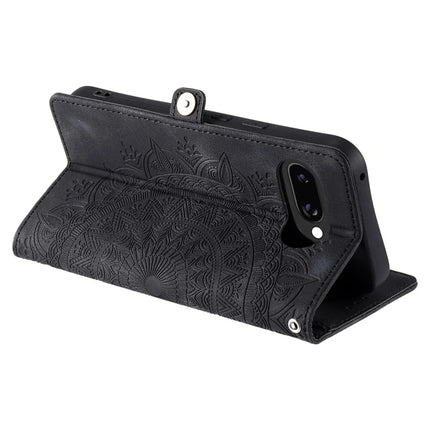 Style 016 For Google Pixel 9a Case Skin Feel Totem Imprinted Wallet Leather Phone Cover