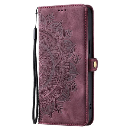 Style 016 For Google Pixel 9a Case Skin Feel Totem Imprinted Wallet Leather Phone Cover