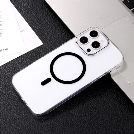 For iPhone 16 Pro Max Magnetic Case Compatible with MagSafe 1.0mm Ultra Thin PC Back Cover