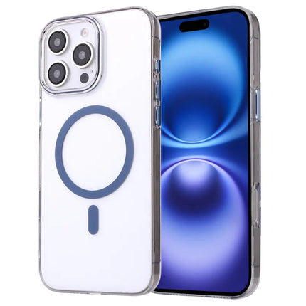 For iPhone 16 Pro Max Magnetic Case Compatible with MagSafe 1.0mm Ultra Thin PC Back Cover - Blue