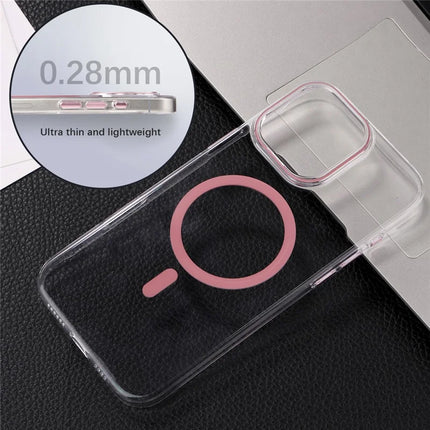For iPhone 16 Pro Max Magnetic Case Compatible with MagSafe 1.0mm Ultra Thin PC Back Cover