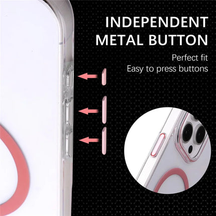 For iPhone 16 Pro Max Magnetic Case Compatible with MagSafe 1.0mm Ultra Thin PC Back Cover