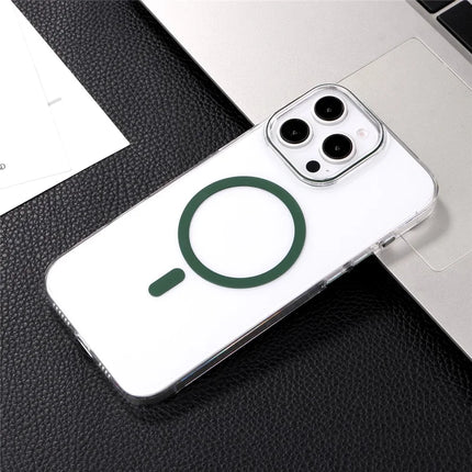 For iPhone 16 Pro Max Magnetic Case Compatible with MagSafe 1.0mm Ultra Thin PC Back Cover