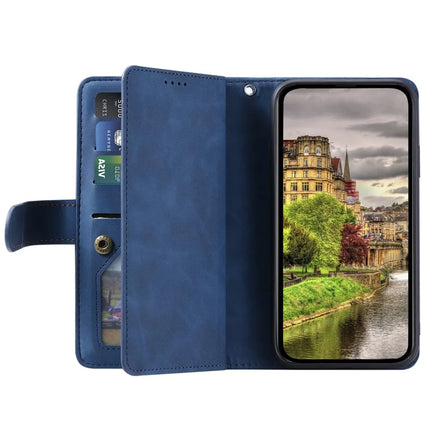 For Google Pixel 9a Case PU Leather Phone Cover with Zipper Wallet 9 Card Slots