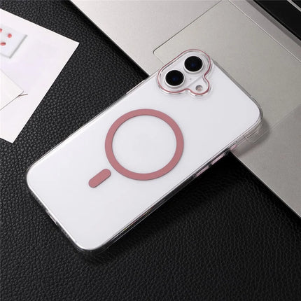 For iPhone 16 Plus Magnetic Case Compatible with MagSafe 1.0mm Ultra Thin PC Back Cover