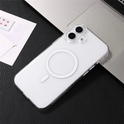 For iPhone 16 Plus Magnetic Case Compatible with MagSafe 1.0mm Ultra Thin PC Back Cover