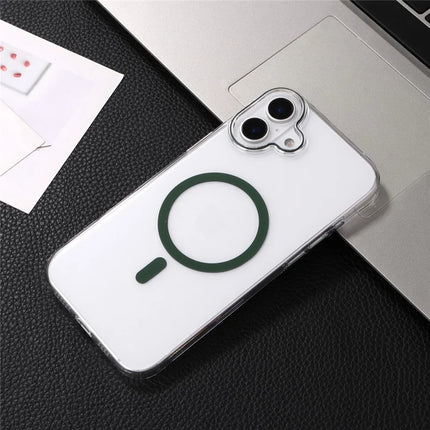 For iPhone 16 Plus Magnetic Case Compatible with MagSafe 1.0mm Ultra Thin PC Back Cover