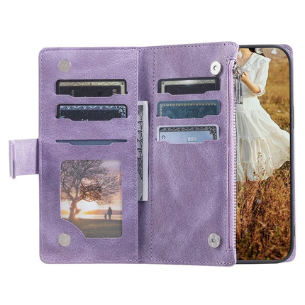 Style 005 For Google Pixel 9a Wallet Case Rhombus Stitching Line PU Leather Phone Cover