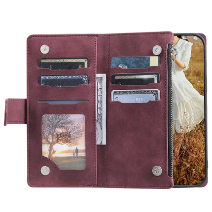 Style 005 For Google Pixel 9a Wallet Case Rhombus Stitching Line PU Leather Phone Cover