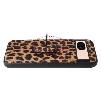 For Google Pixel 8a Case Kickstand Leather+TPU+PC Phone Back Cover