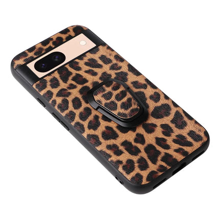 For Google Pixel 8a Case Kickstand Leather+TPU+PC Phone Back Cover