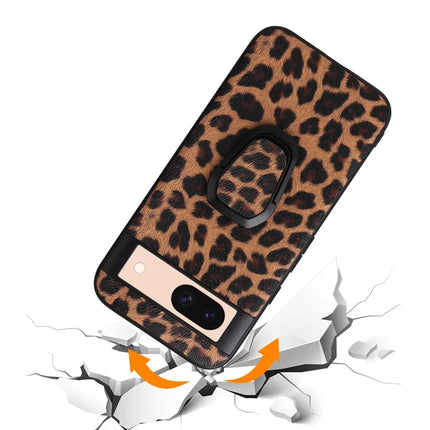 For Google Pixel 8a Case Kickstand Leather+TPU+PC Phone Back Cover