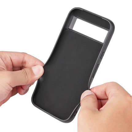 For Google Pixel 8a Case PU Leather+TPU+PC Phone Back Cover