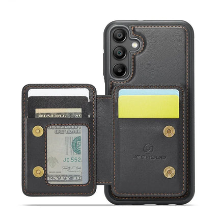 JEEHOOD J05 For Samsung Galaxy A16 5G Case Leather Mobile Cover with Detachable Magnetic Card Bag