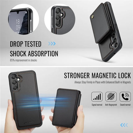JEEHOOD J05 For Samsung Galaxy A16 5G Case Leather Mobile Cover with Detachable Magnetic Card Bag