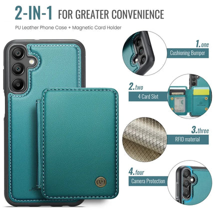 JEEHOOD J05 For Samsung Galaxy A16 5G Case Leather Mobile Cover with Detachable Magnetic Card Bag