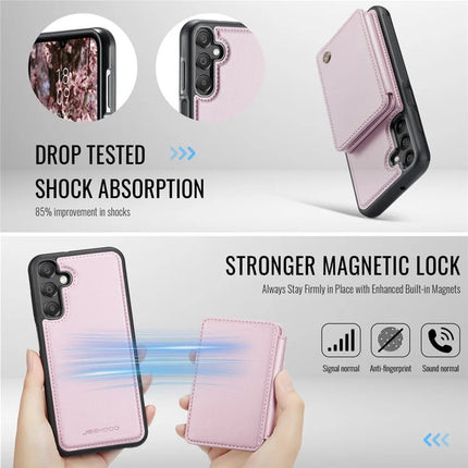 JEEHOOD J05 For Samsung Galaxy A16 5G Case Leather Mobile Cover with Detachable Magnetic Card Bag