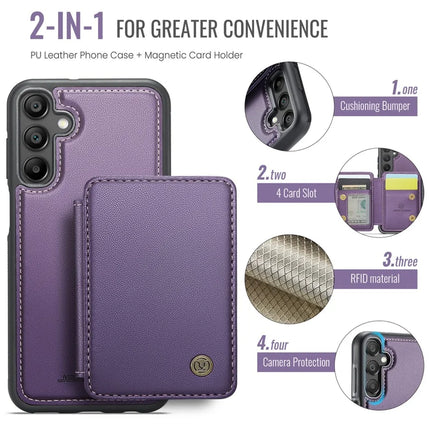 JEEHOOD J05 For Samsung Galaxy A16 5G Case Leather Mobile Cover with Detachable Magnetic Card Bag